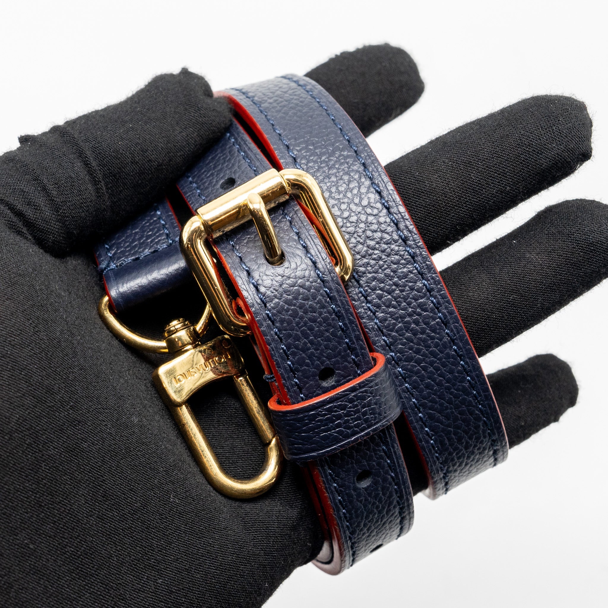 LOUIS VUITTON POCHETTE METIS MONOGRAM EMPREINETE NAVY GHW