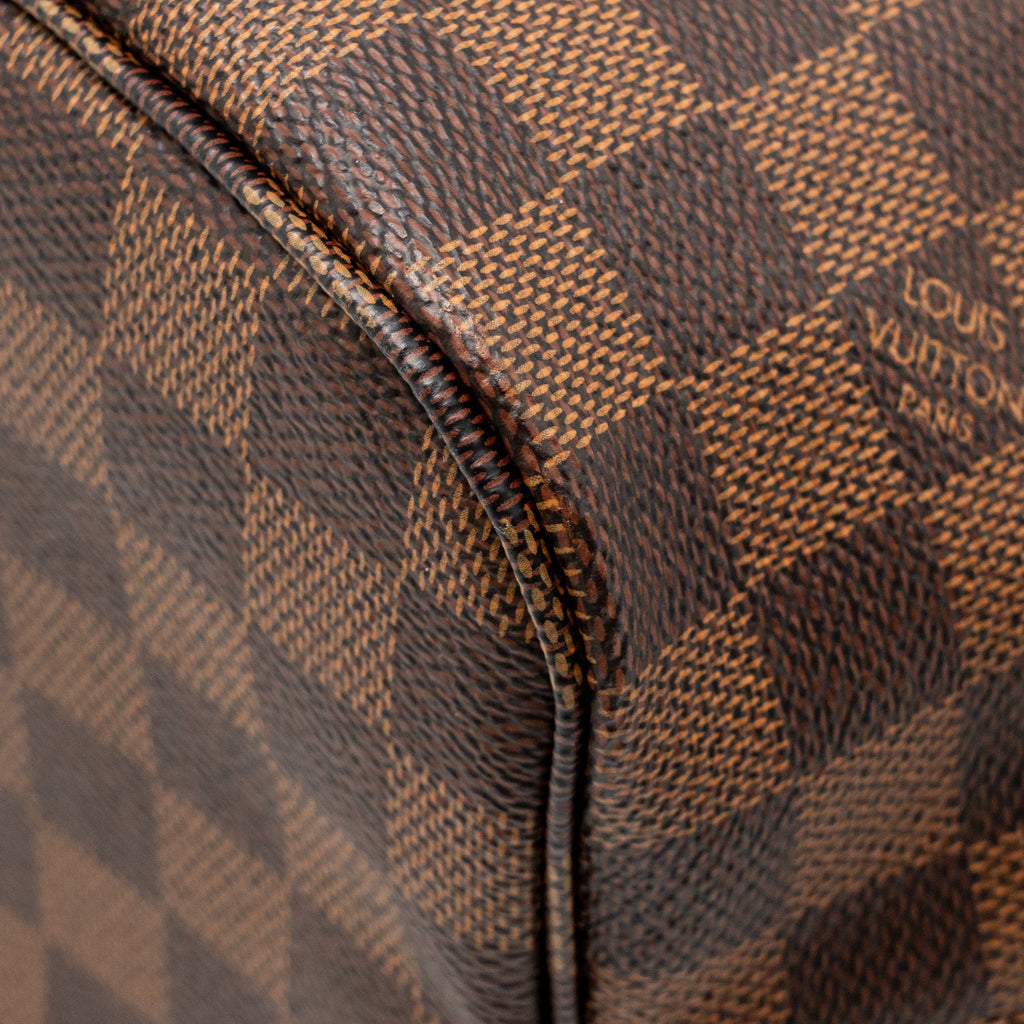 LOUIS VUITTON NEVERFULL MM DAMIER EBENE GHW