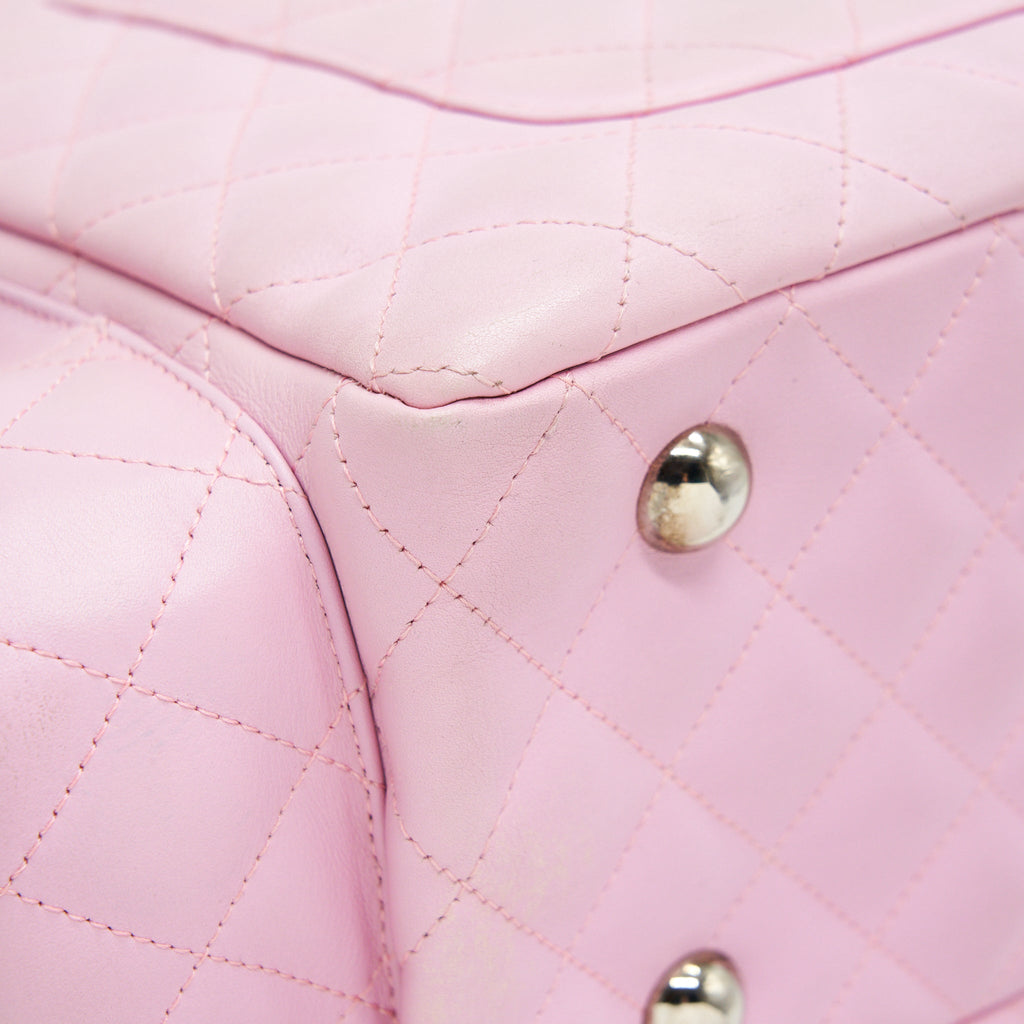 CHANEL CAMBON ALIGNED LARGE REPORTER BAG IN PINK