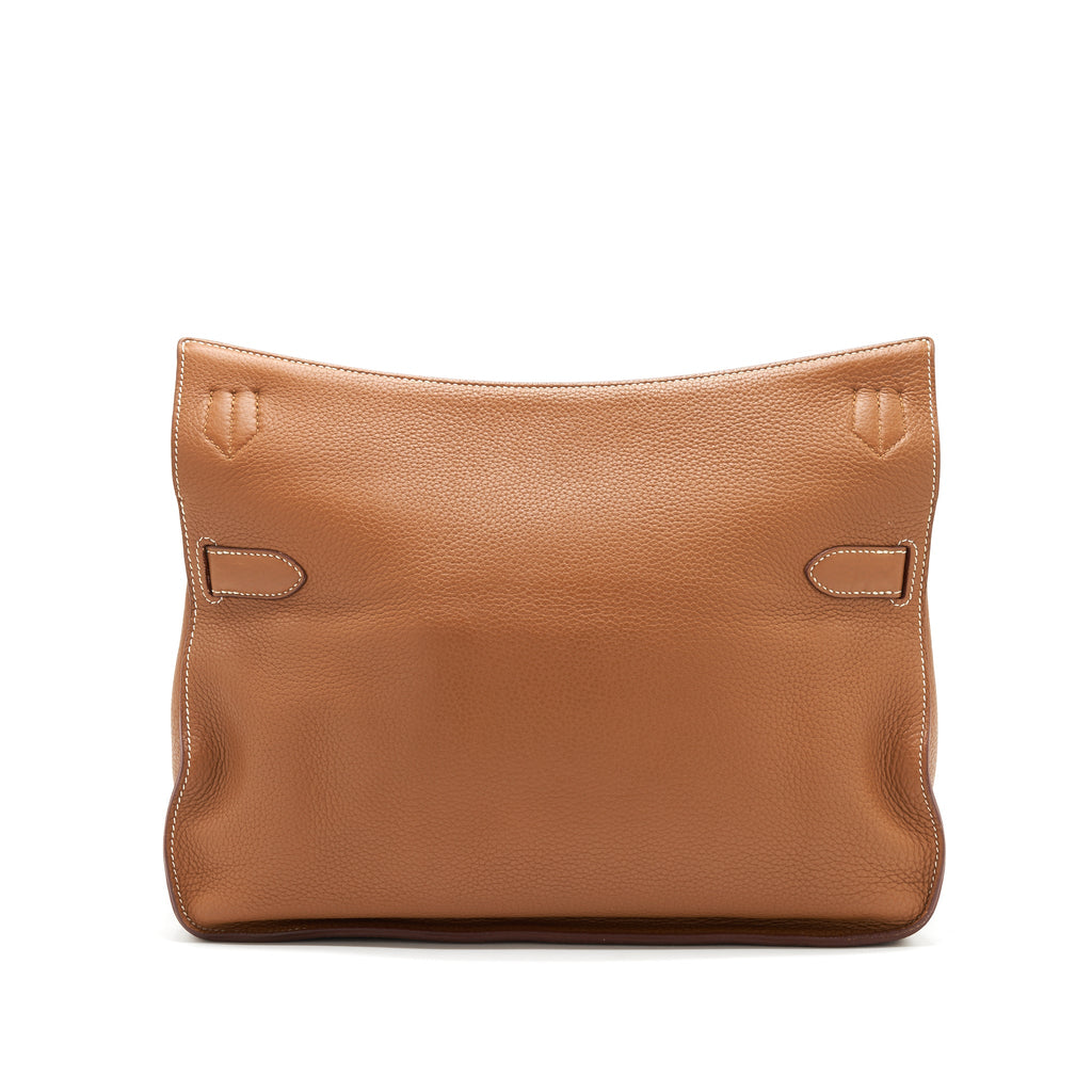 HERMES JYPSIERE 34 BAG GOLD CLEMENCE LEATHER SHW