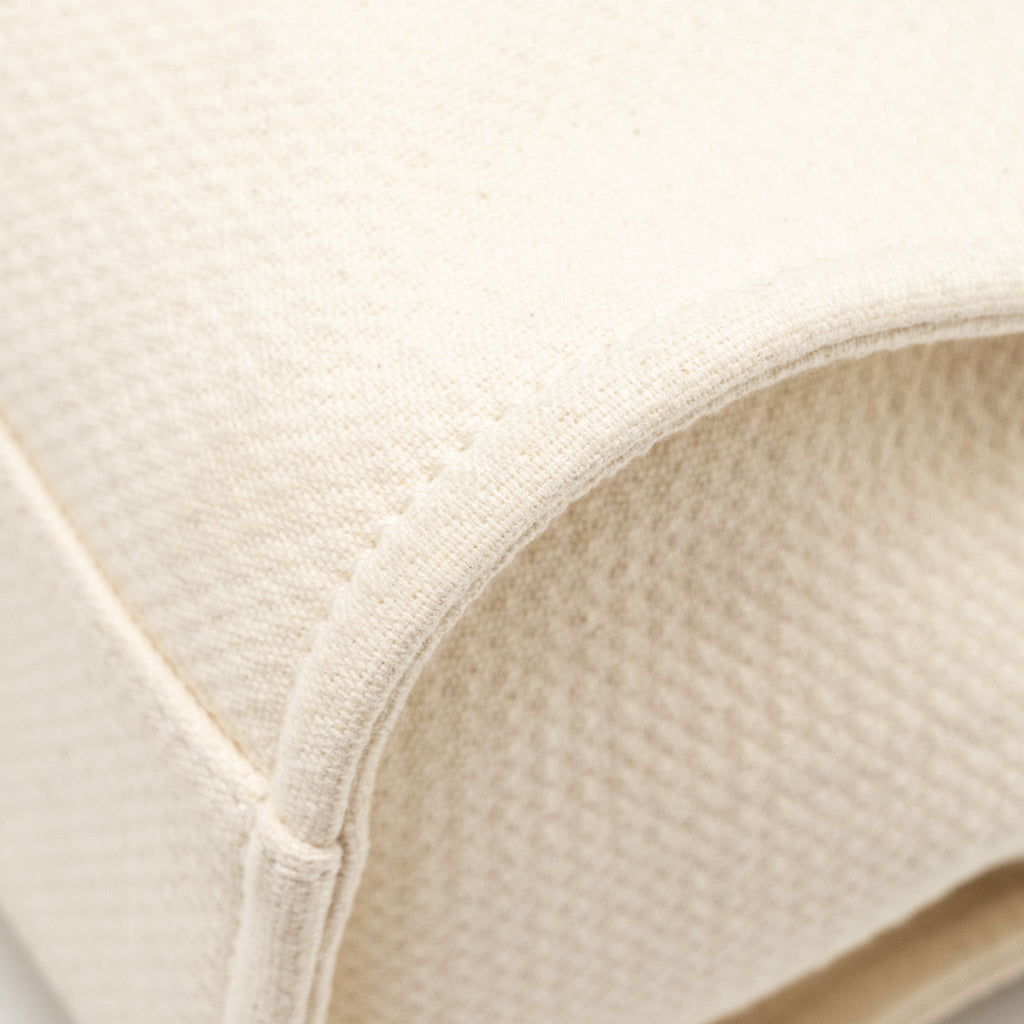 CHANEL SMALL DEAUVILLE SHOPPING TOTE BAG CALFSKIN/FABRIC LIGHT BEIGE LGHW (MICROCHIP)