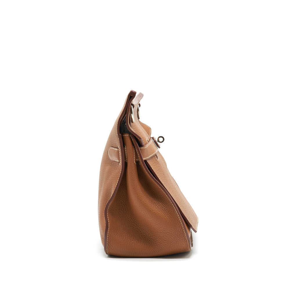 HERMES JYPSIERE 34 BAG GOLD CLEMENCE LEATHER SHW