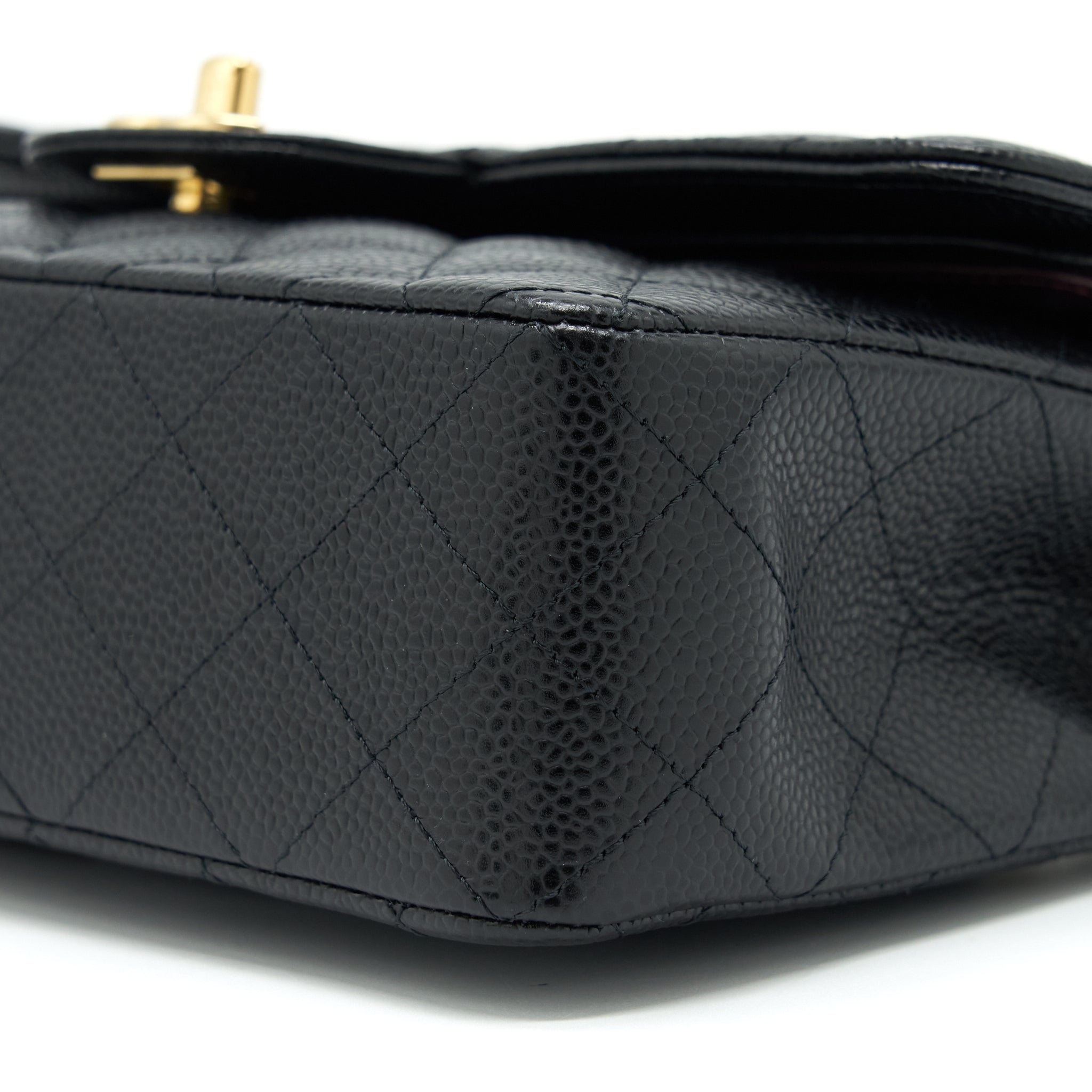 CHANEL SMALL CLASSIC DOUBLE FLAP CAVIAR BLACK GHW