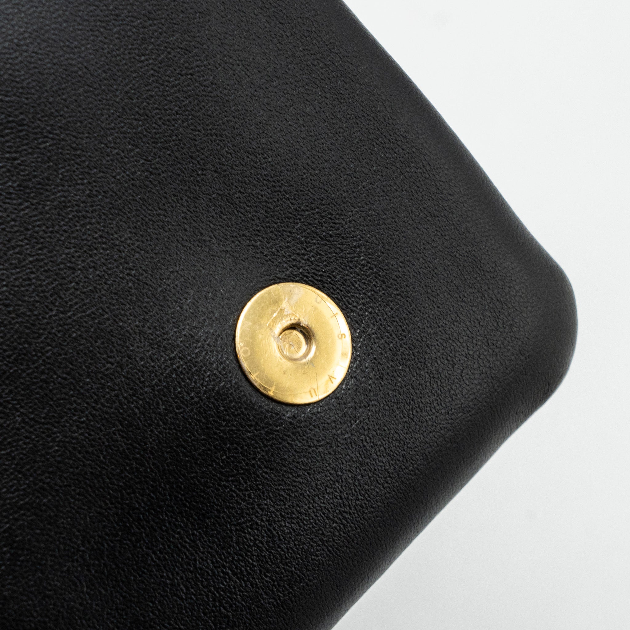 LOUIS VUITTON POCHETTE COUSSIN LAMBSKIN BLACK GHW
