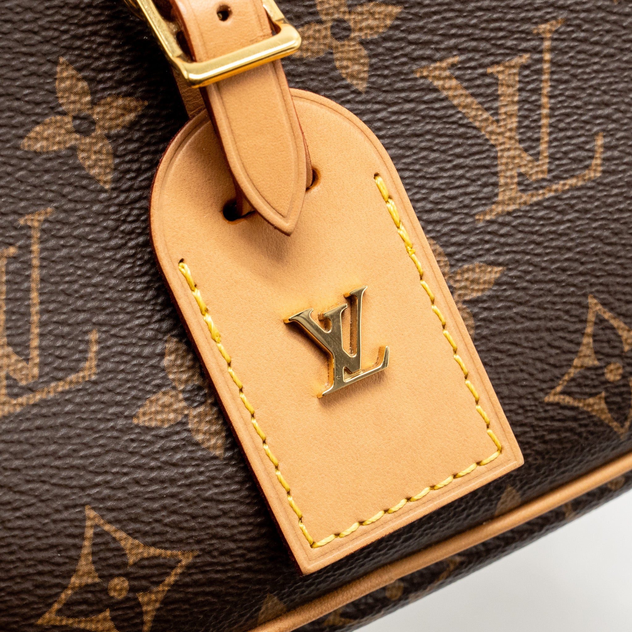 LOUIS VUITTON MINI DEAUVILLE SHOULDER BAG MONOGRAM CANVAS GHW
