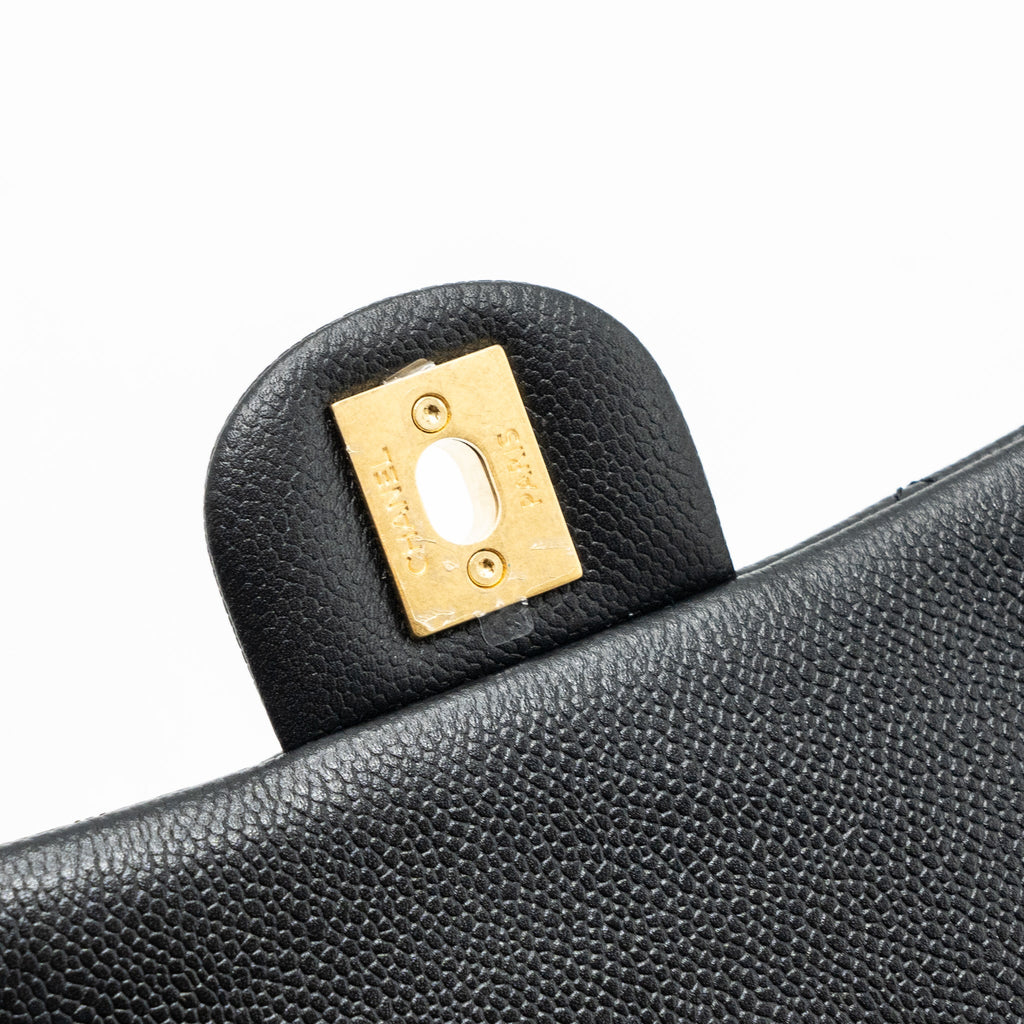 CHANEL 23P COCO LOVE FLAP BAG CAVIAR BLACK GHW(MICROCHIP)