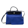 HERMES HERBAG ZIP 31 BAG BLUE ELECTRIQUE / BLACK SHW