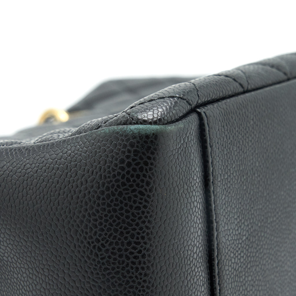 CHANEL GRAND SHOPPING TOTE CAVIAR BLACK GHW