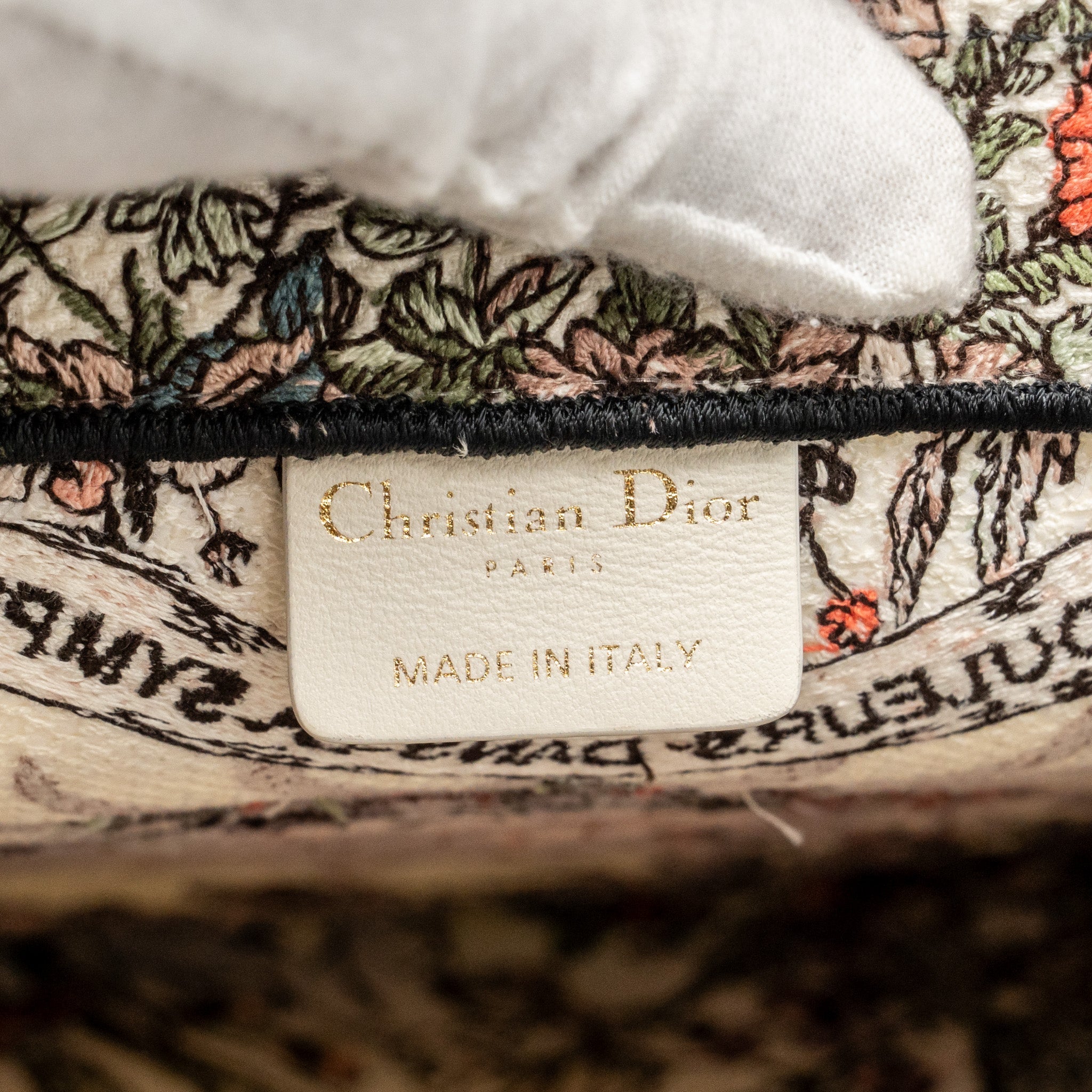 DIOR MEDIUM BOOK TOTE LIMITED EDITION CANVAS MULTICOLOUR