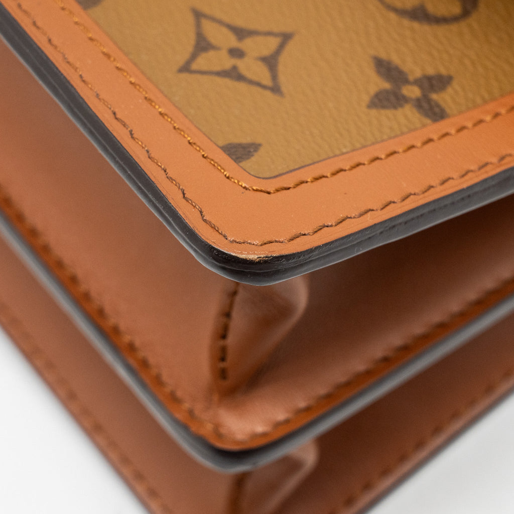 LOUIS VUITTON DAUPHINE MM MONOGRAM REVERSE CANVAS GHW
