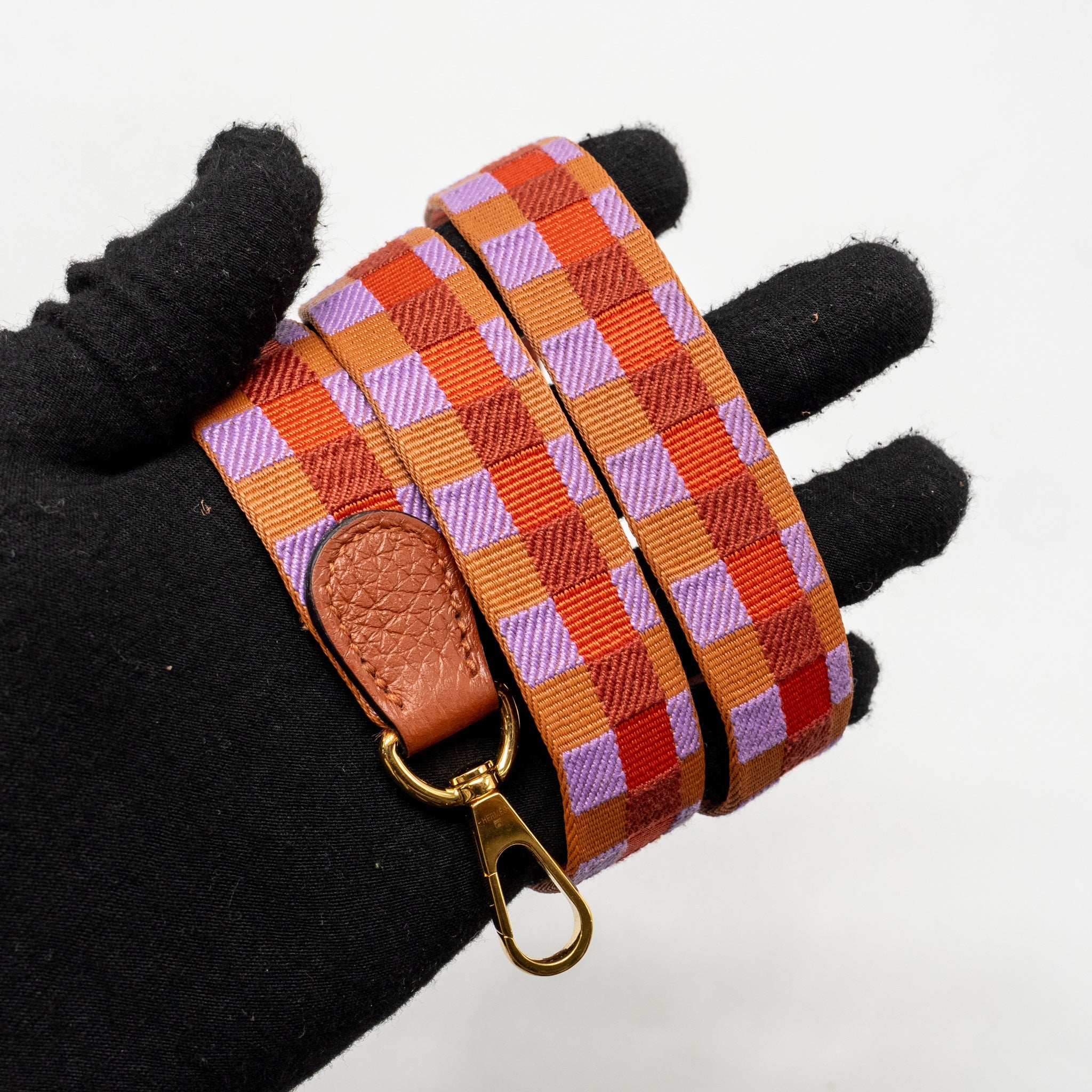 HERMES MINI EVELYNE CLEMENCE 6C CUIVRE/MULTICOLOUR GHW