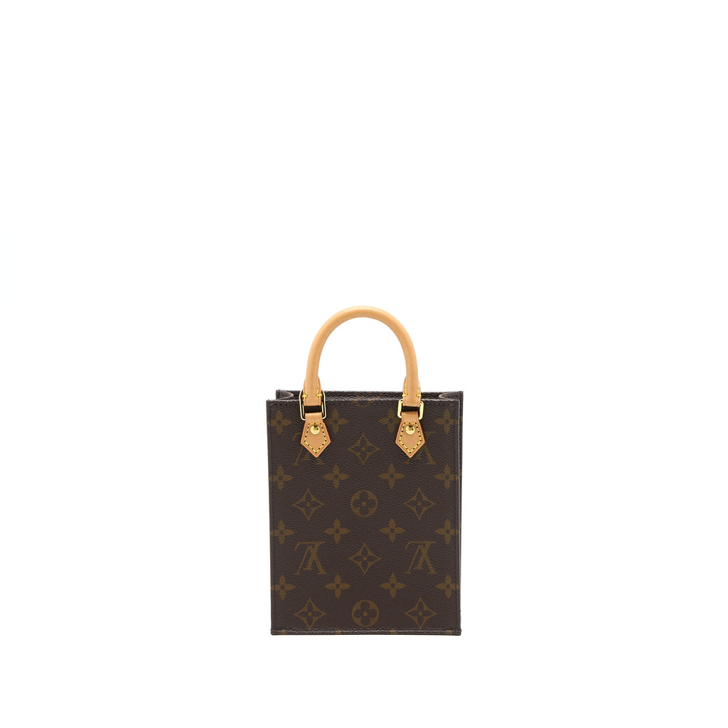 LOUIS VUITTON PETIT SAC PLAT MONOGRAM CANVAS GHW