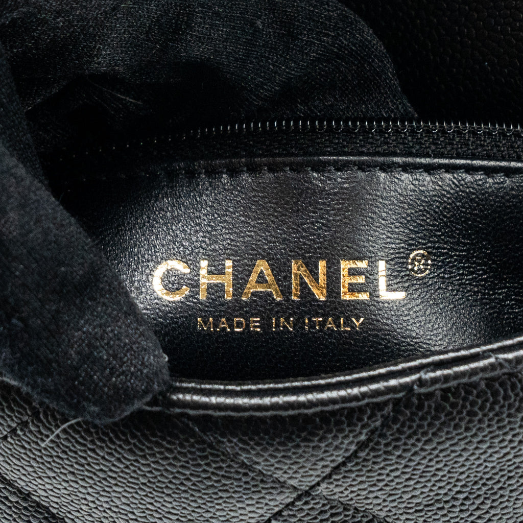 CHANEL 23P COCO LOVE FLAP BAG CAVIAR BLACK GHW(MICROCHIP)