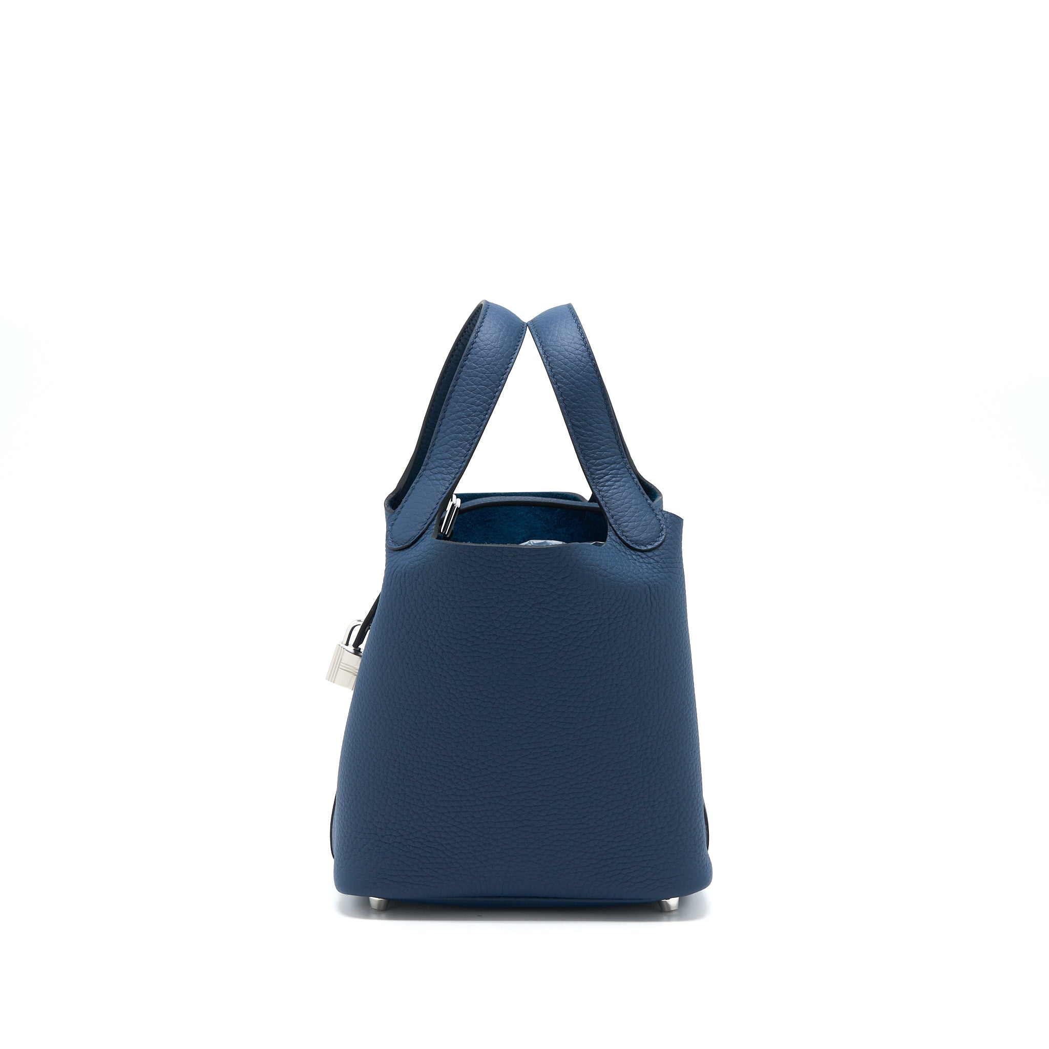 HERMES PICOTIN 18 LOCK BAG CLEMENCE 7P BLEU DE PRUSSE SHW