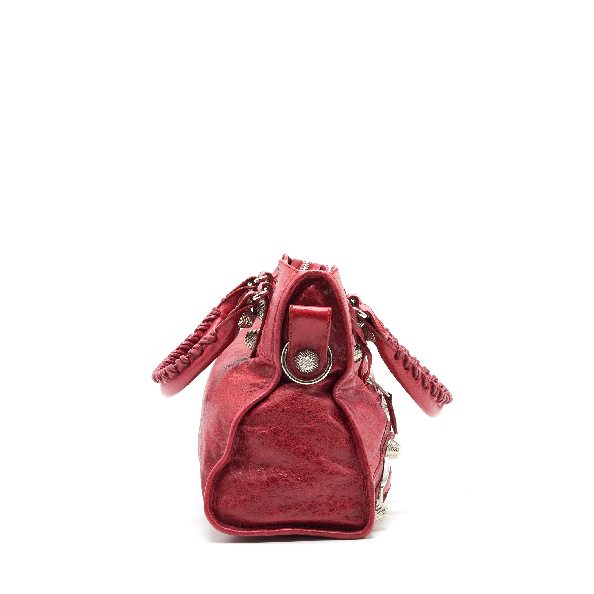 BALENCIAGA GIANT CITY BAG RED SHW