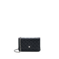 CHANEL CLASSIC WALLET ON CHAIN BLACK CAVIAR SHW