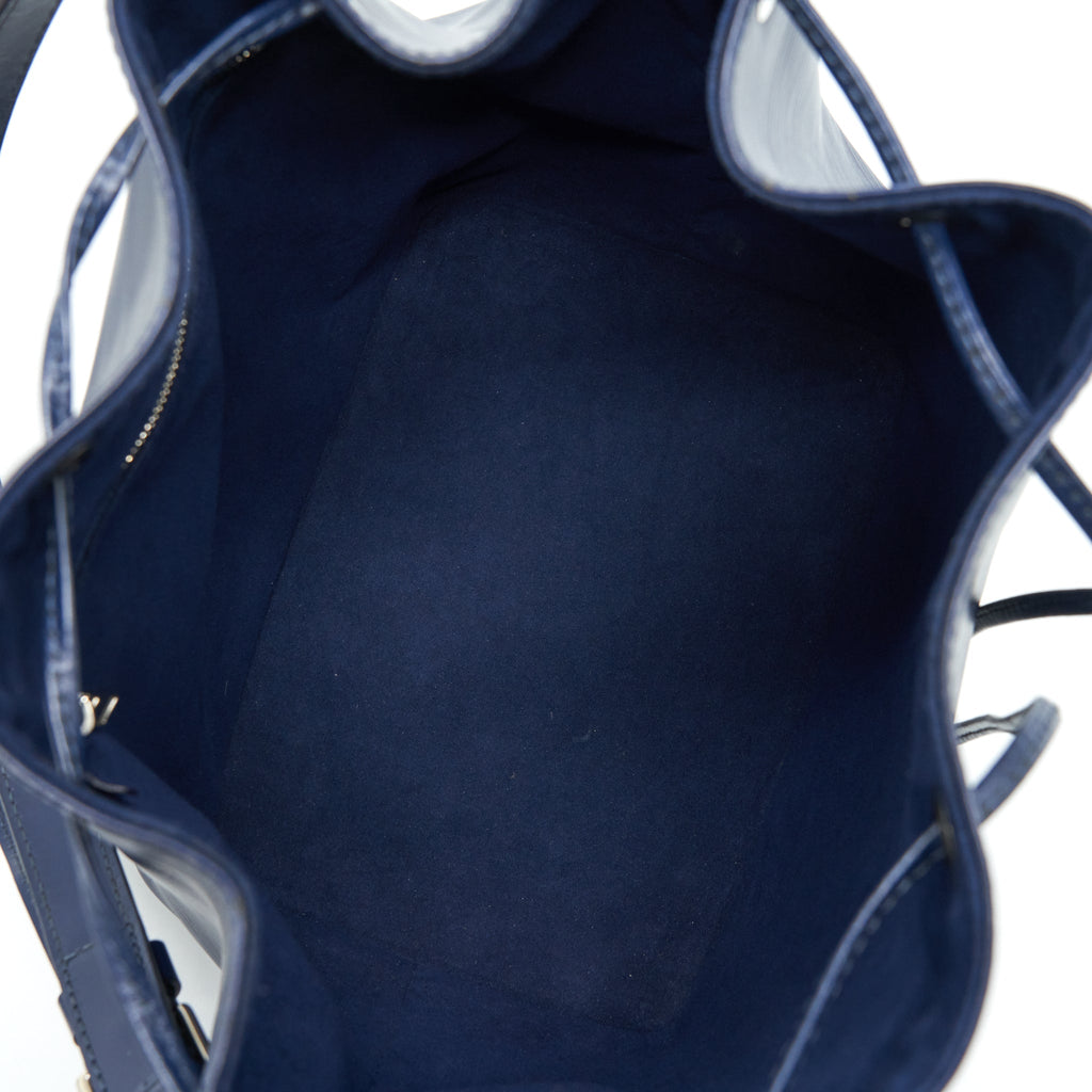 LOUIS VUITTON NOE BUCKET BAG EPI LEATHER NAVY SHW