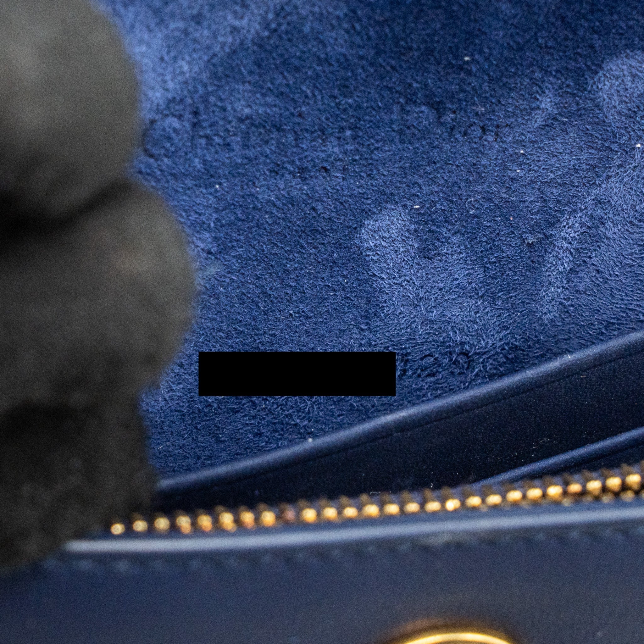 DIOR SADDLE BELT POUCH CALFSKIN BLUE WITH BLUE HARDWARE