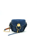CHLOE PORTE EPAULE BAG SUEDE ROYAL BLUE GHW