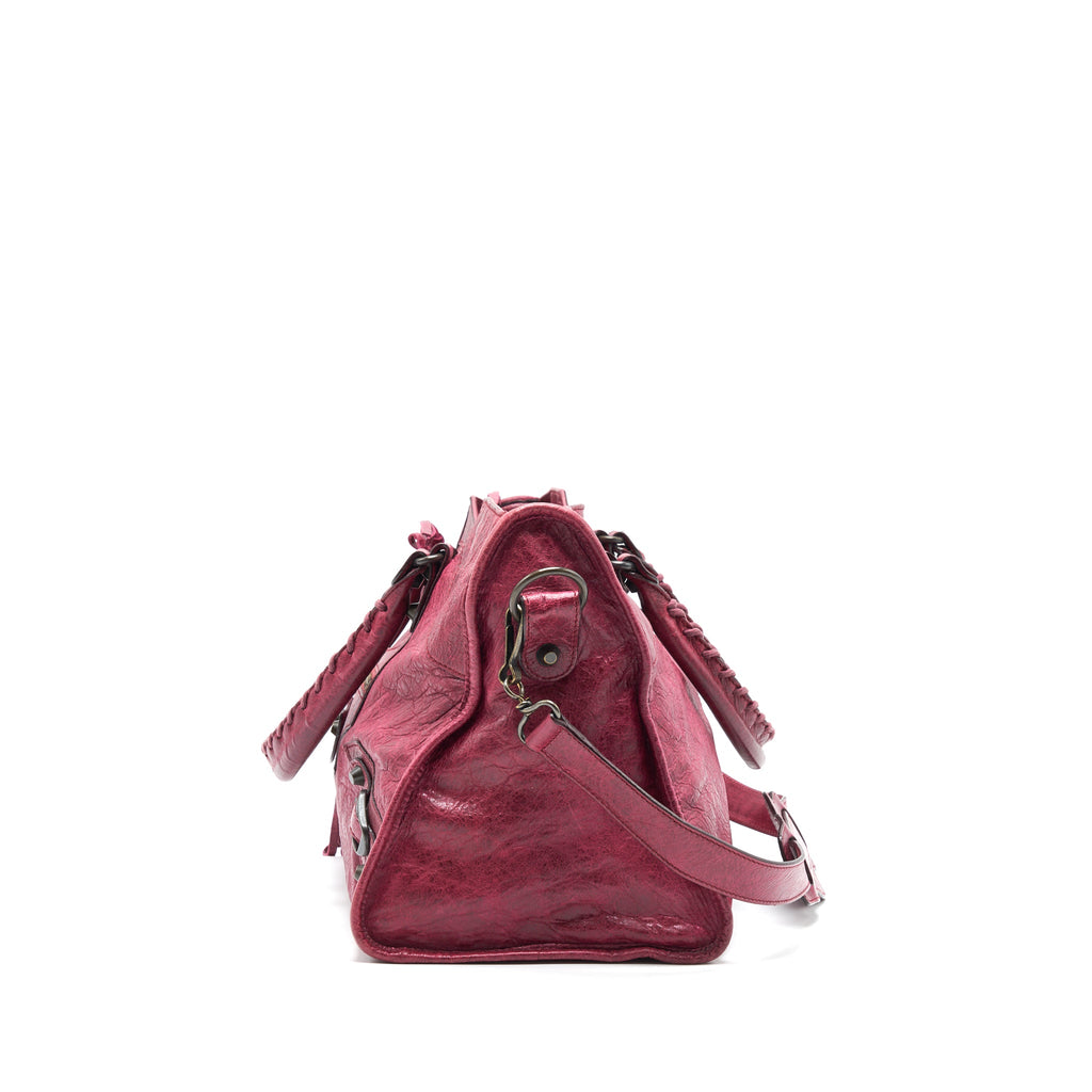 BALENCIAGA CLASSIC CITY BAG DARK RED