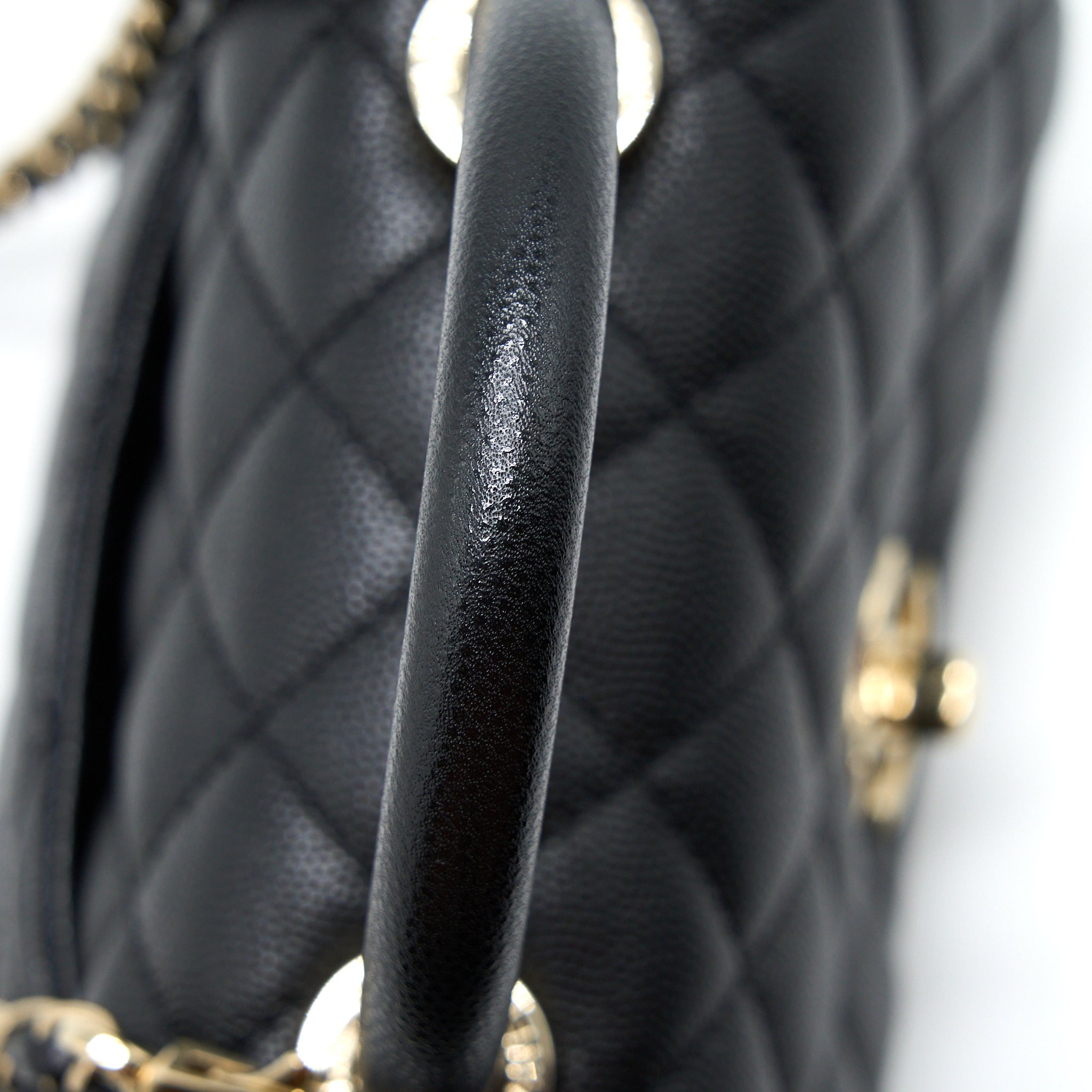 CHANEL EXTRA MINI COCO HANDLE CAVIAR BLACK LGHW