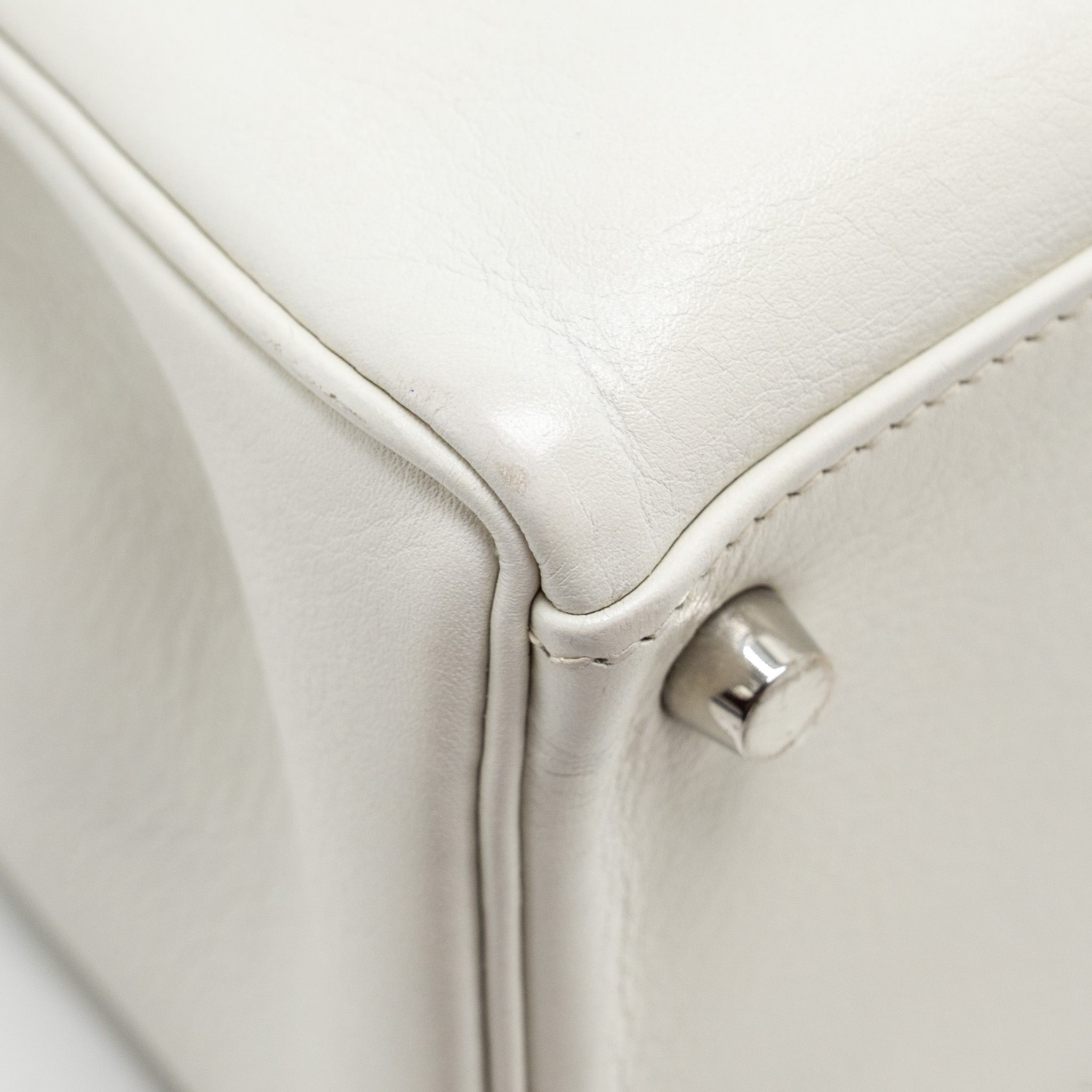 HERMES KELLY 28 EVERCOLOR BLANC SHW