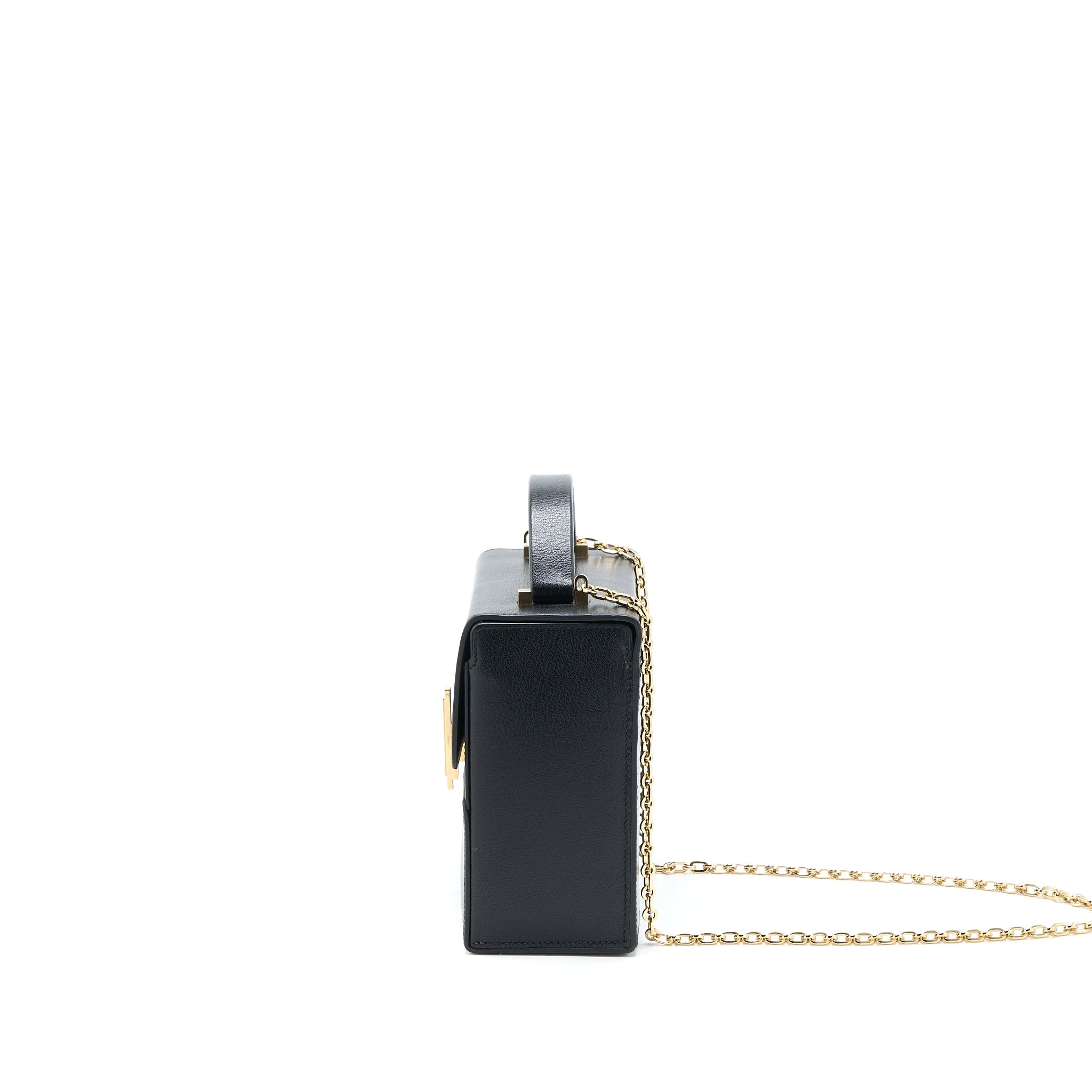 HERMES CINHETIC BAG CHEVRE CHAMKILA BLACK GHW