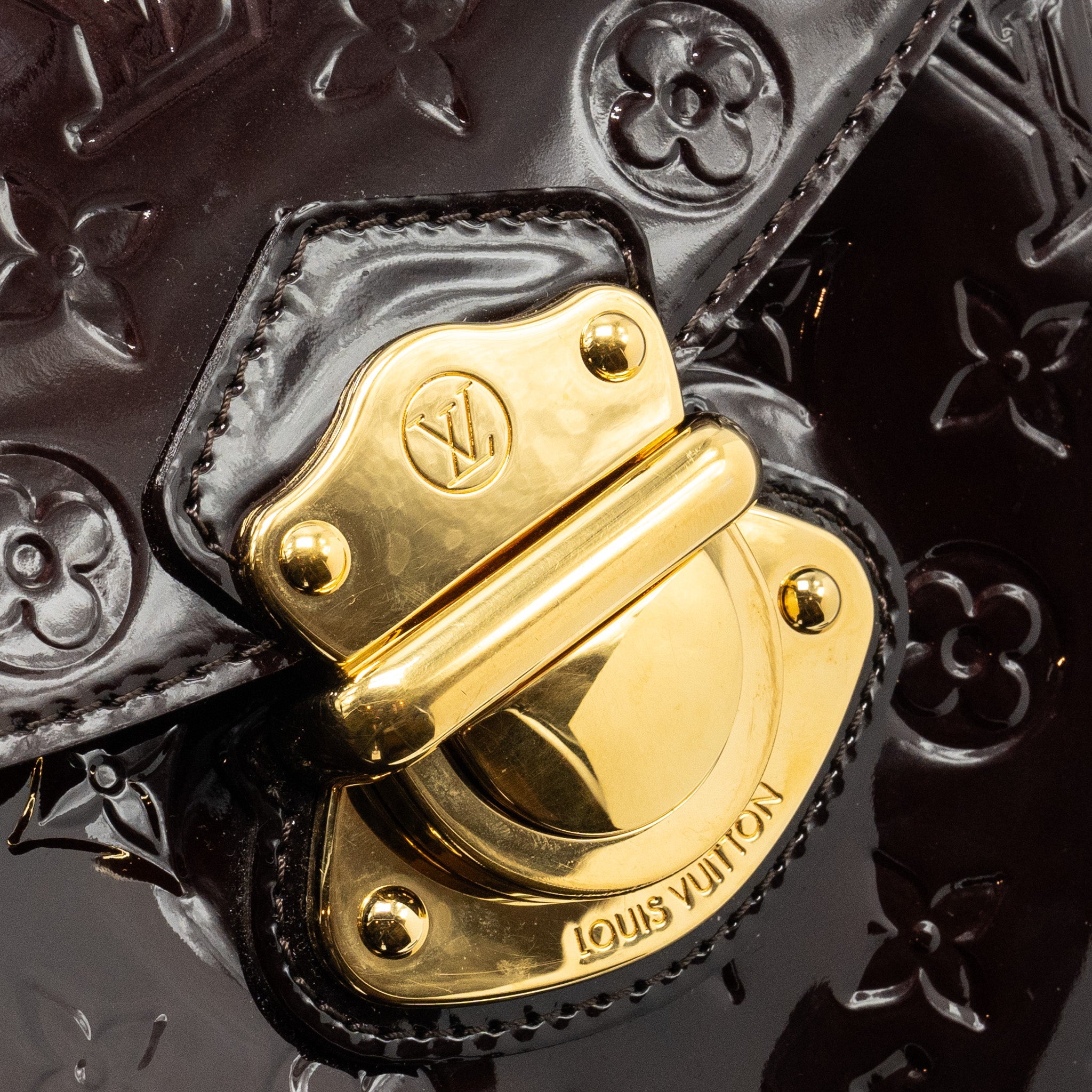 LOUIS VUITTON MIRANDA BAG MONOGRAM VERNIS AMARANTE GHW