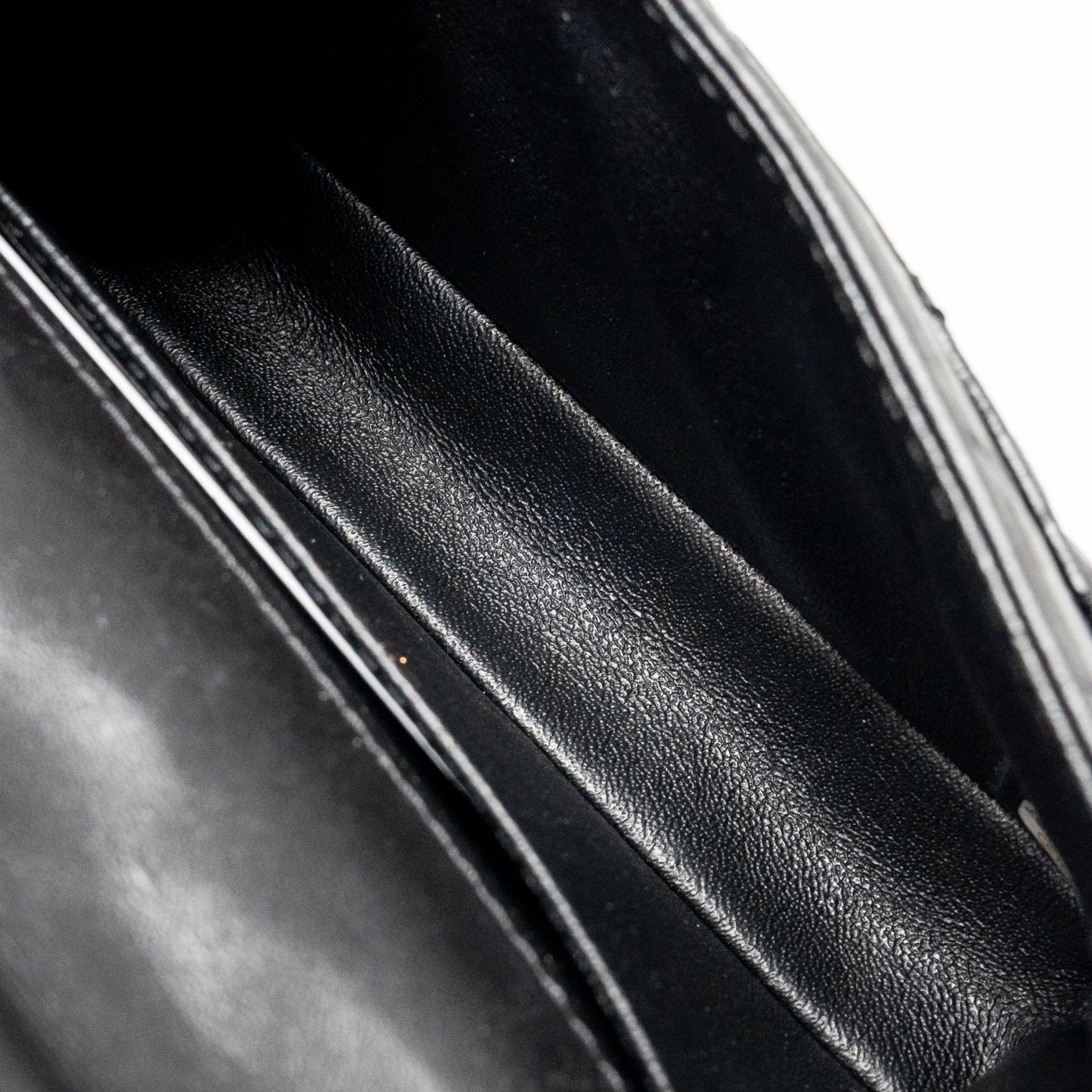 CHANEL 2.55 REISSUE WAIST BAG AGED CALFSKIN BLACK GHW