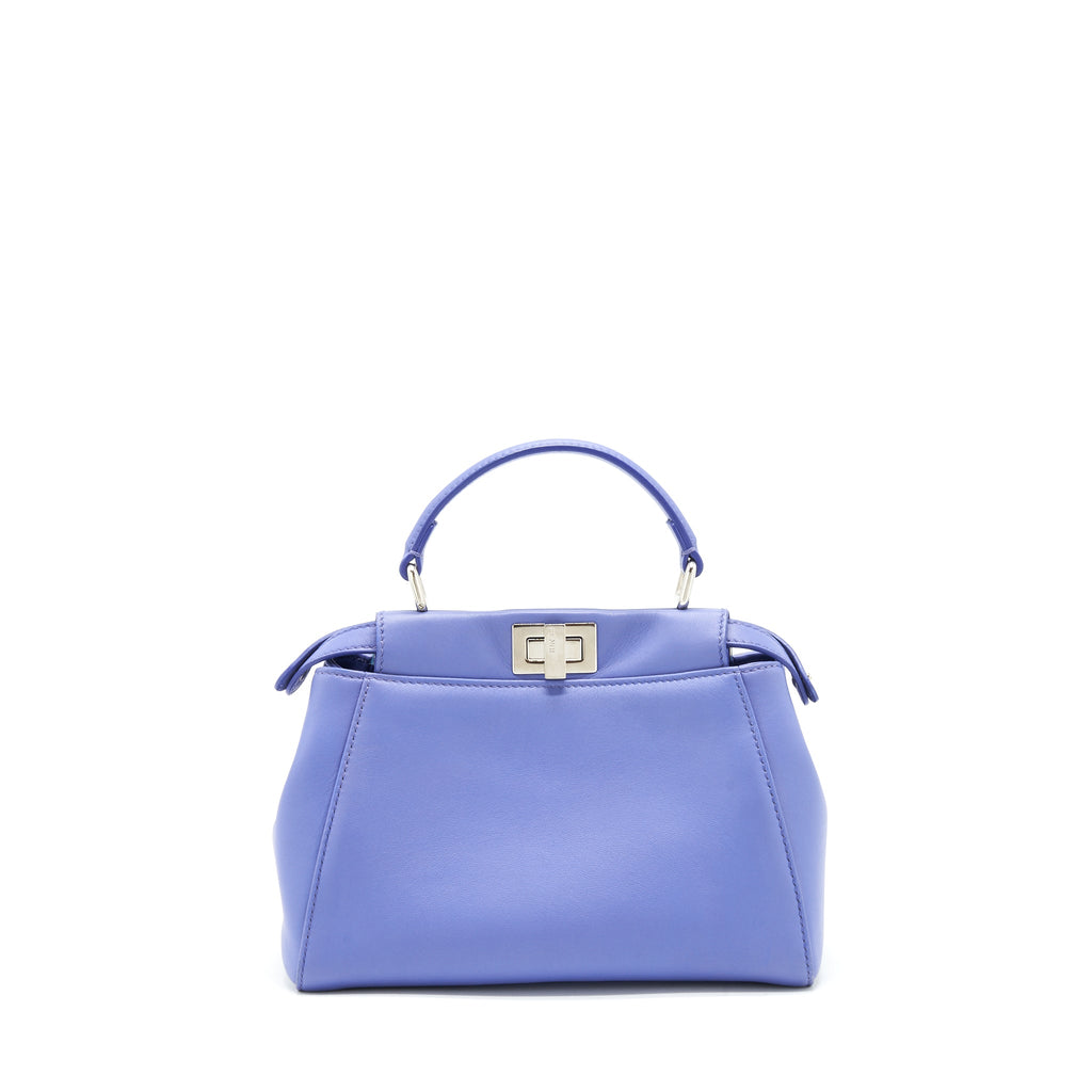 FENDI SMALL PEEKABOO LAMBSKIN PURPLE SHW