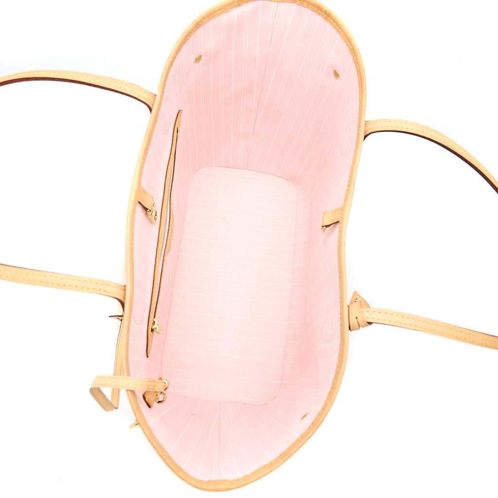 LOUIS VUITTON NEVERFULL MM BY THE POOL OMBRÉ ROSE GHW