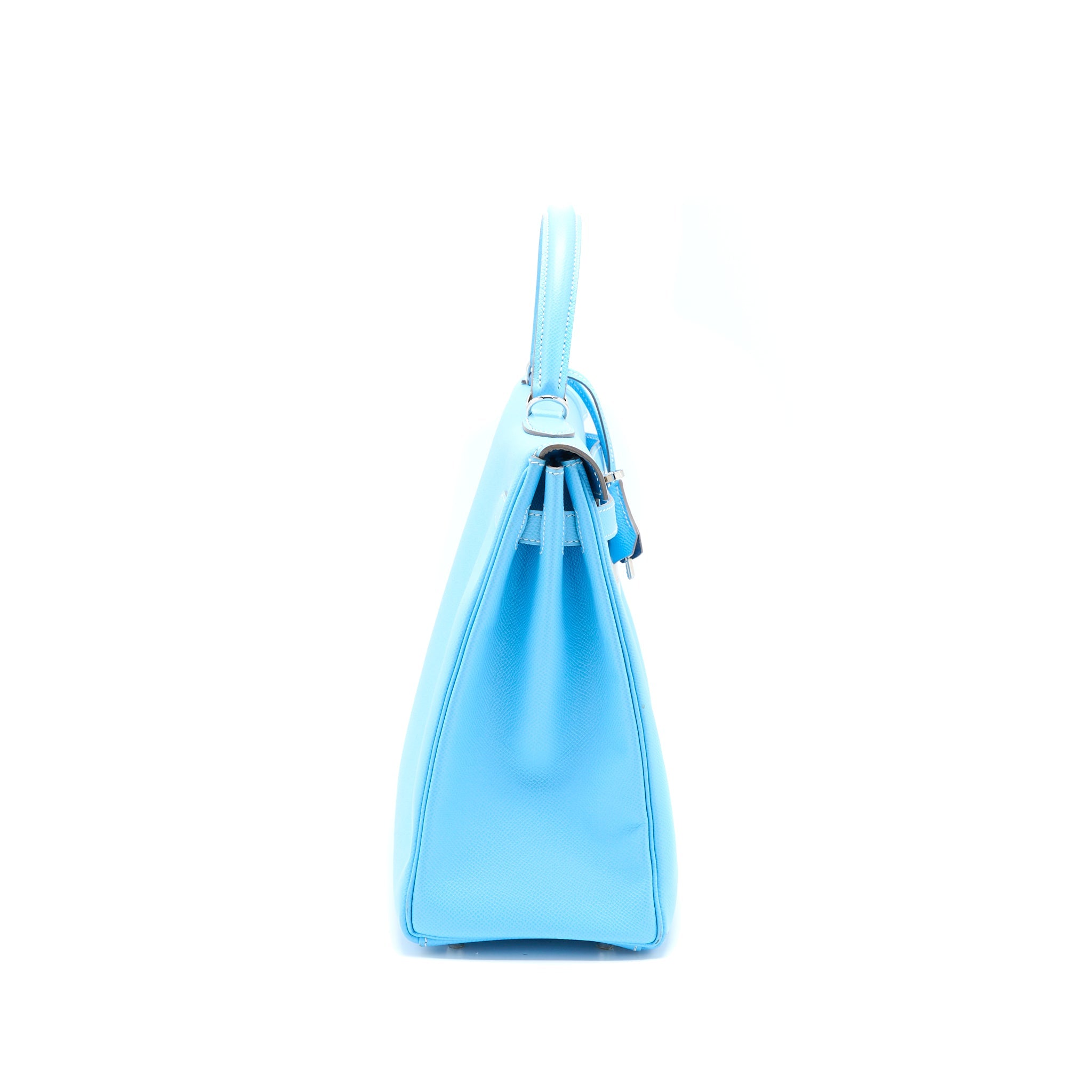 HERMES KELLY 35 EPSOM 7N BLUE CELESTE SHW
