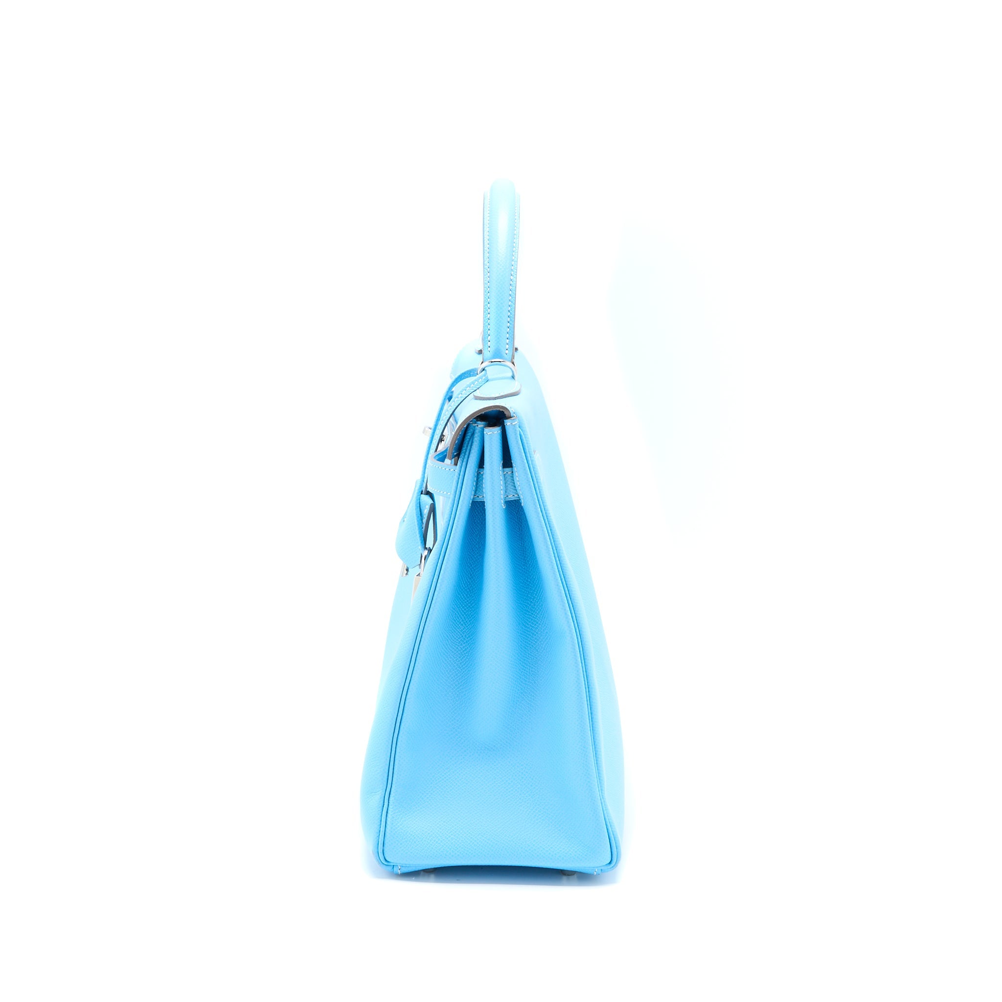 HERMES KELLY 35 EPSOM 7N BLUE CELESTE SHW