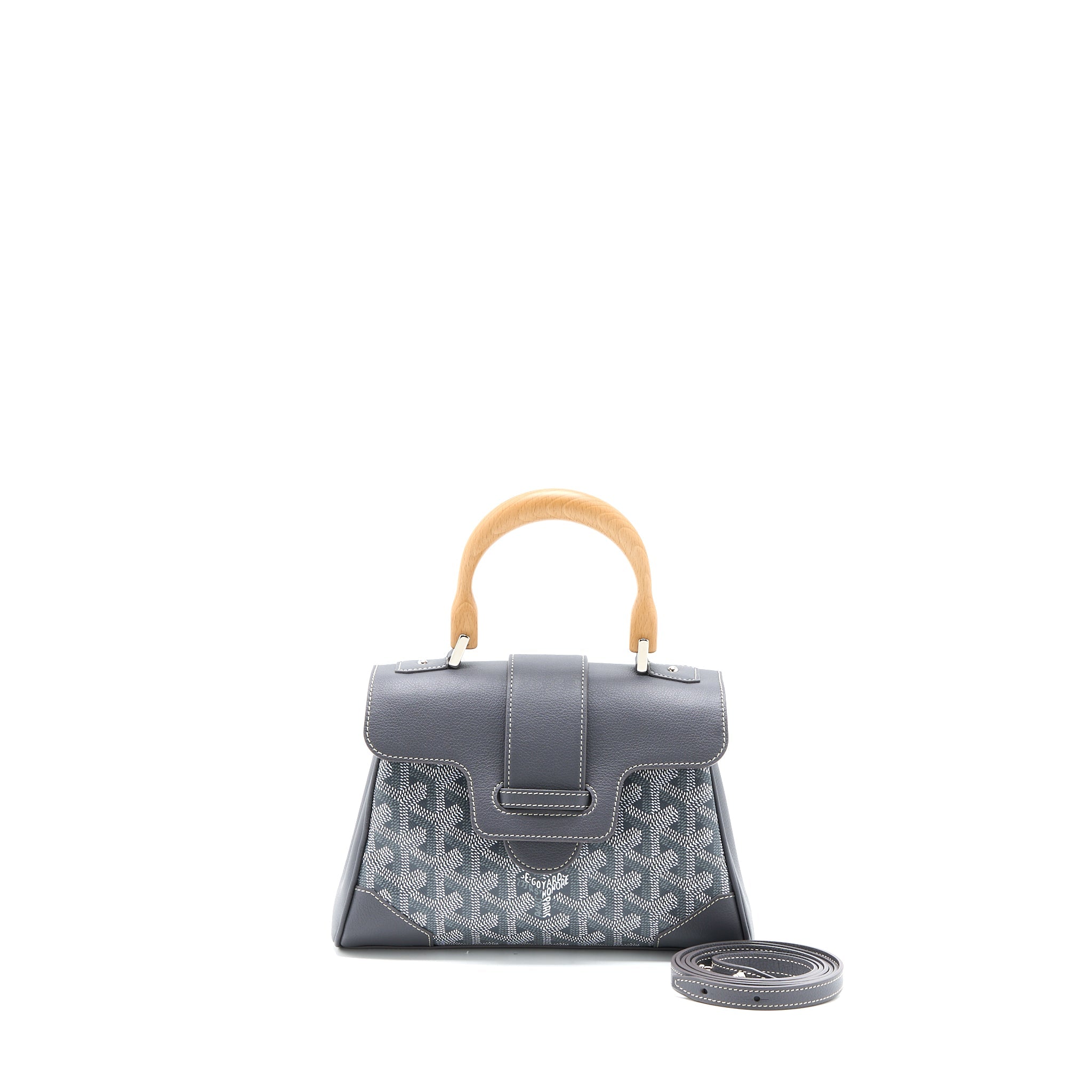 GOYARD MINI SAIGON GOYARDINE CANVAS GREY SHW