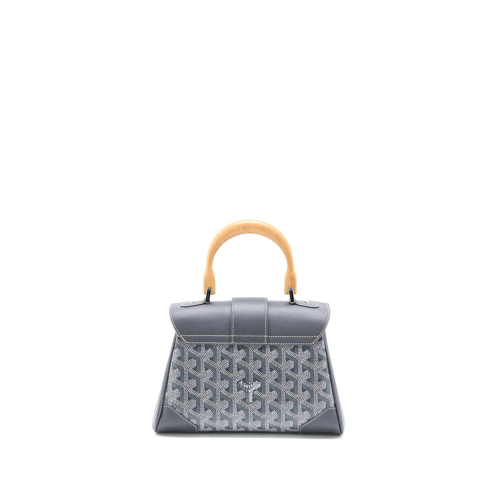 GOYARD MINI SAIGON GOYARDINE CANVAS GREY SHW