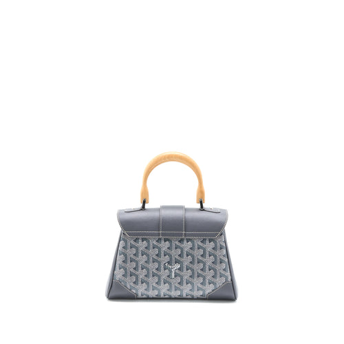 GOYARD MINI SAIGON GOYARDINE CANVAS GREY SHW