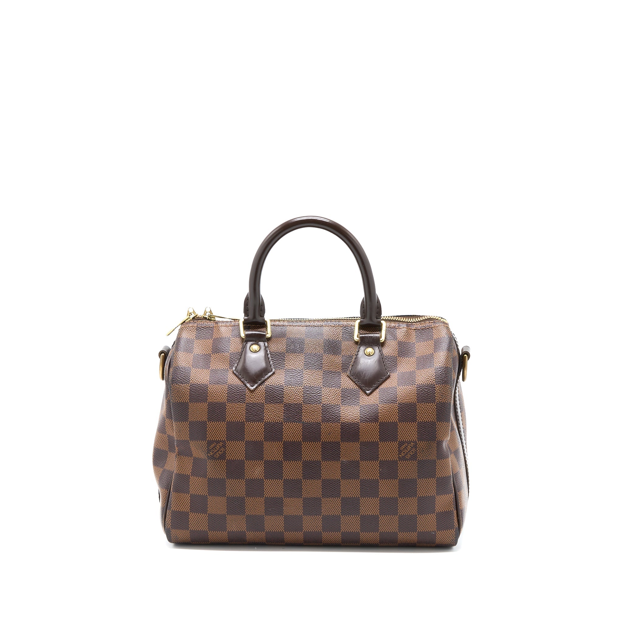 LOUIS VUITTON SPEEDY BANDOULIERE 25 DAMIER EBENE CANVAS GHW