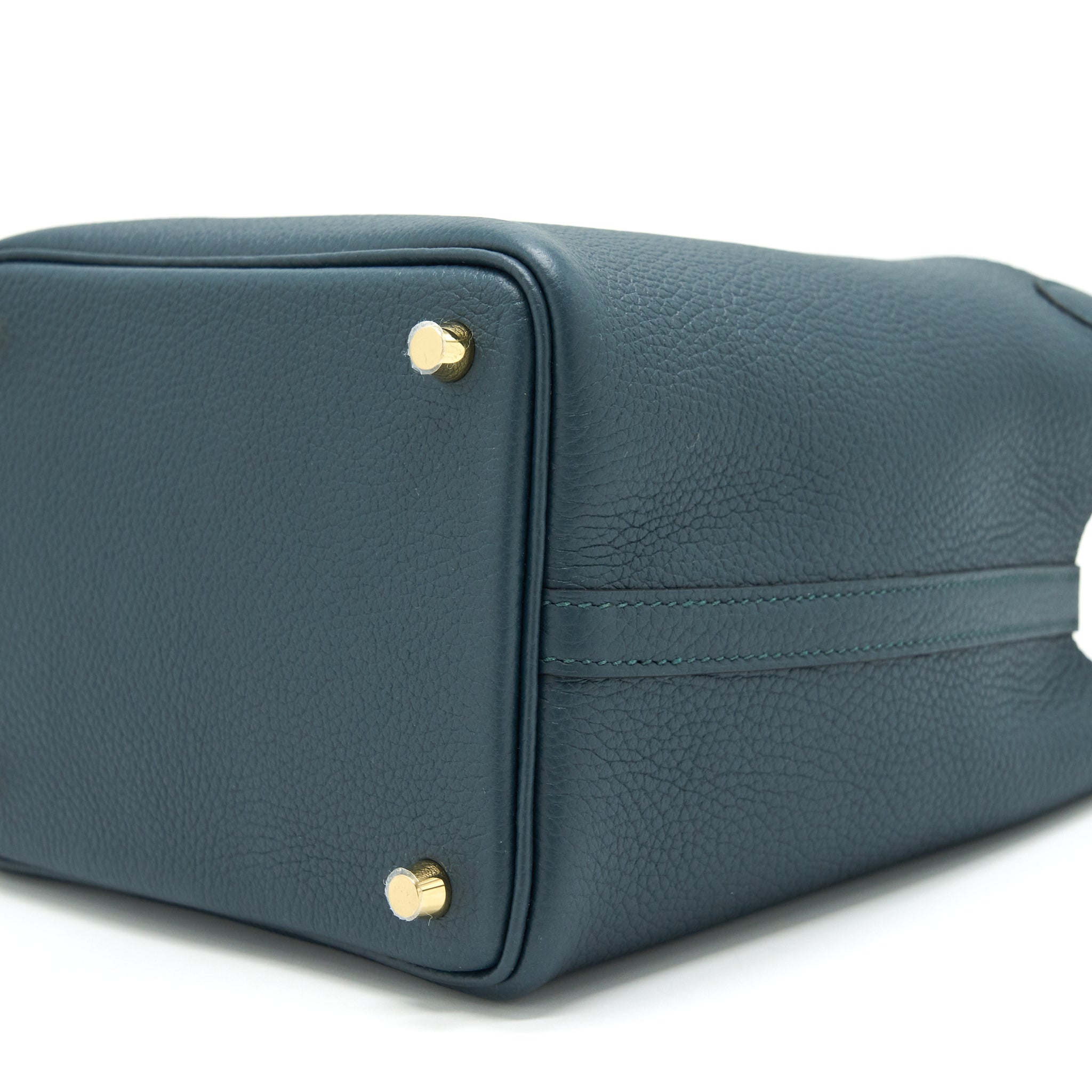 HERMES PICOTIN 18 LOCK BAG VERT CYPRES GHW
