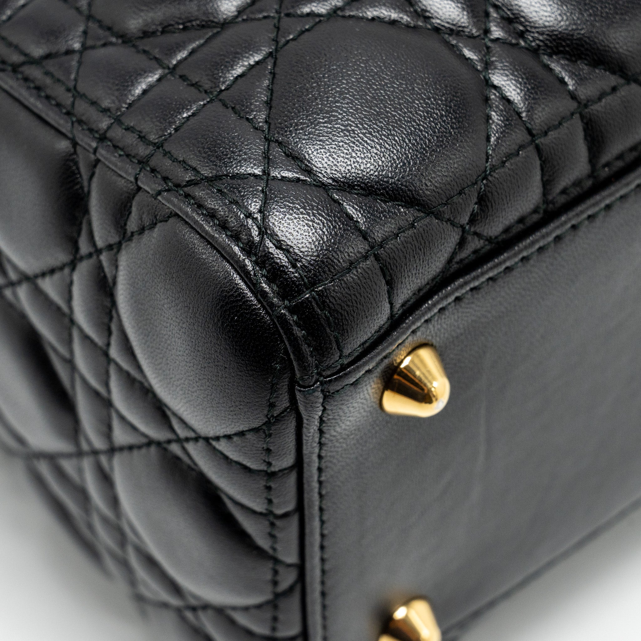DIOR LARGE LADY DIOR LAMBSKIN BLACK GHW