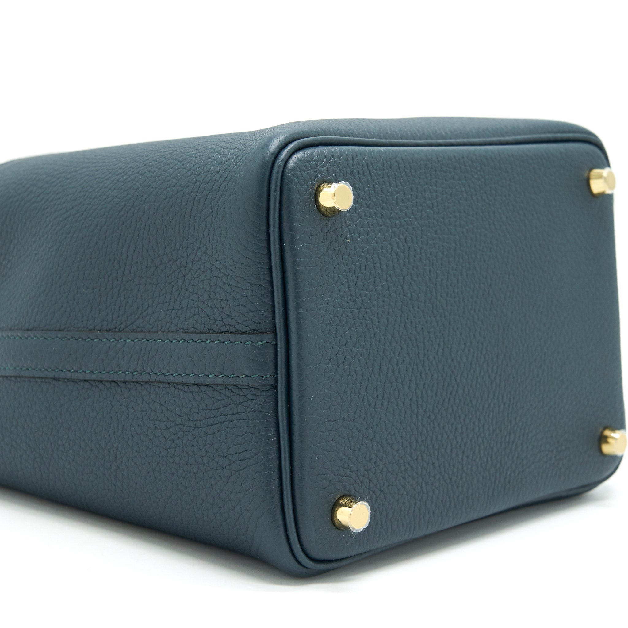 HERMES PICOTIN 18 LOCK BAG VERT CYPRES GHW