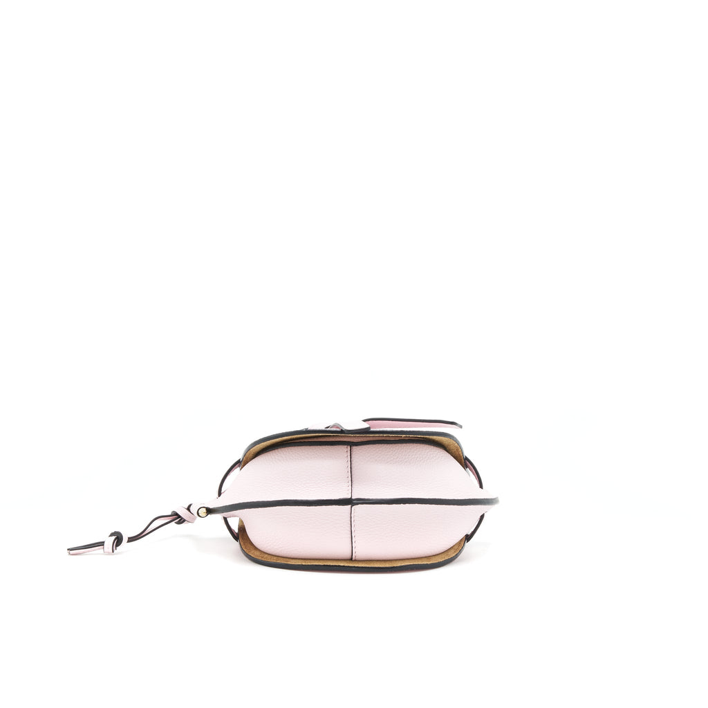 LOEWE MINI GATE BAG GRAINED CALFSKIN ICY PINK