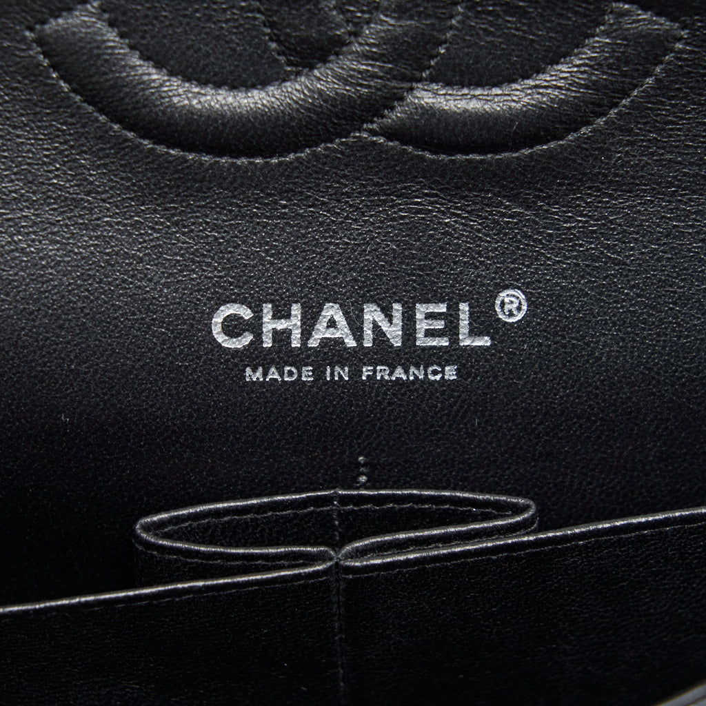 CHANEL MEDIUM CLASSIC FLAP BAG CAVIAR BLACK SHW