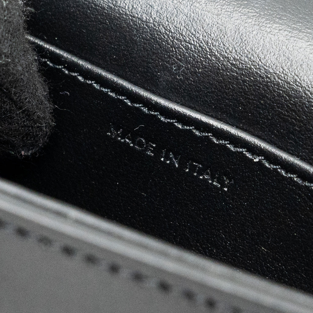 CELINE MINI CLAUDE SHINY CALFSKIN BLACK GHW