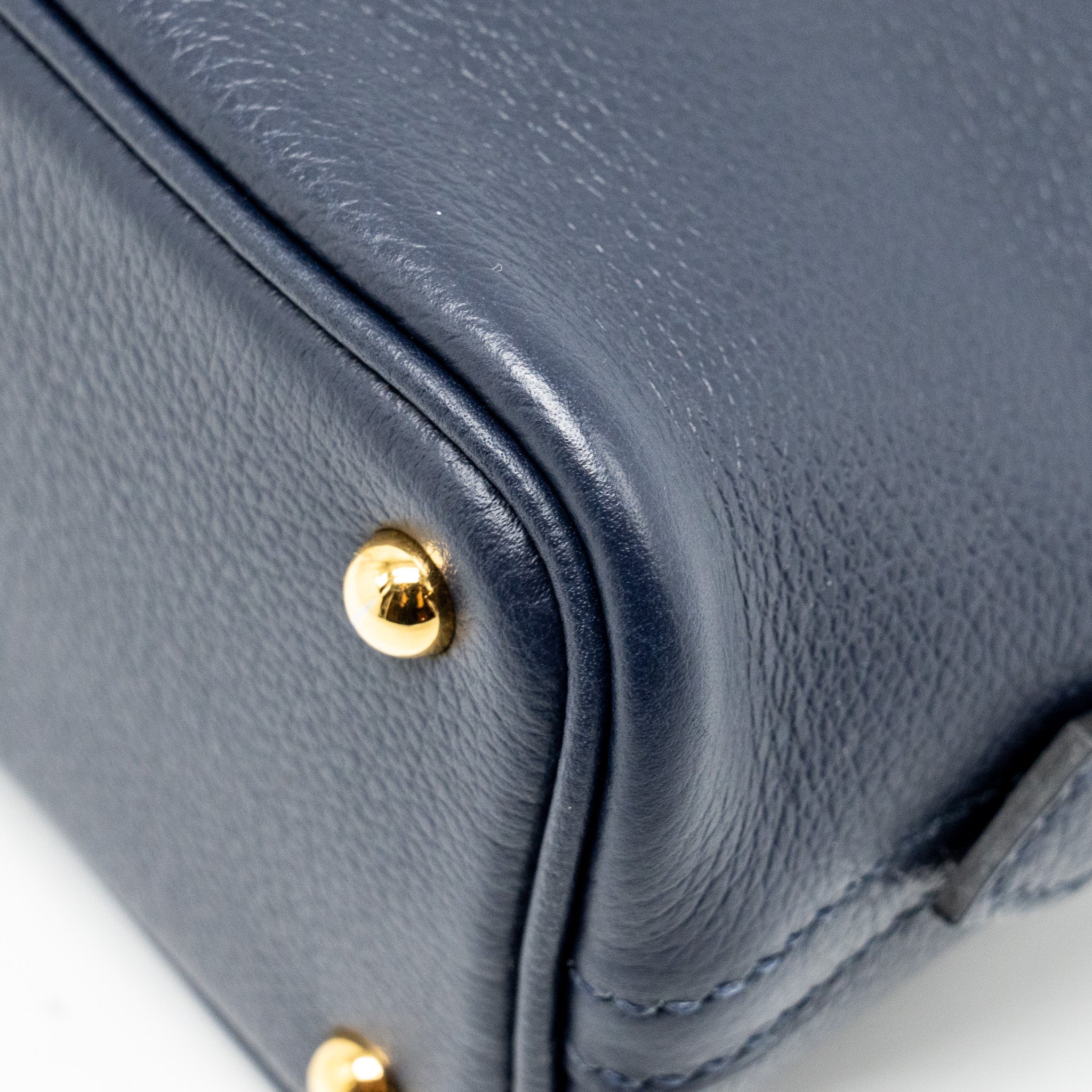 HERMES MINI BOLIDE EVERCOLOR BLUE NUIT GHW