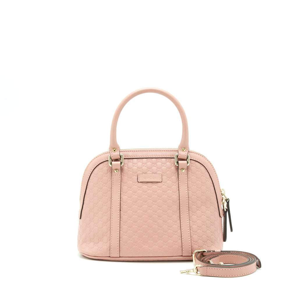 GUCCI TOP HANDLE TOTE BAG LIGHT PINK LGHW