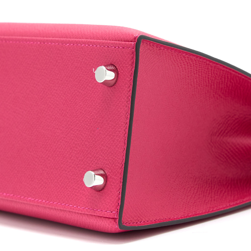 HERMES KELLY 25 EPSOM FRAMBOISE/PRUNE SHW