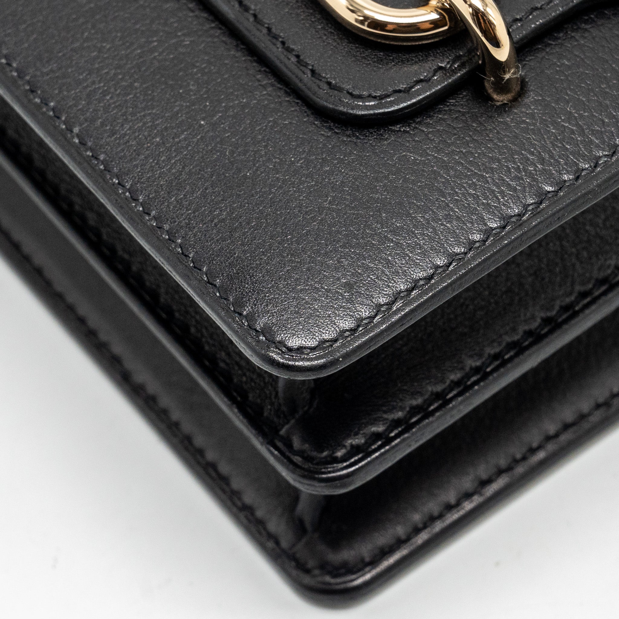 HERMES MINI ROULIS EVERGRAIN BLACK LGHW