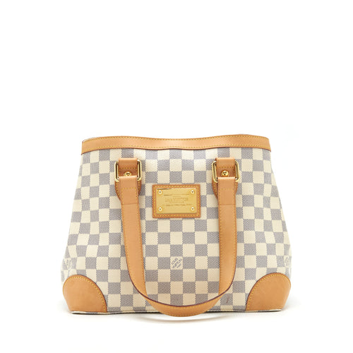 LOUIS VUITTON HAMPSTEAD PM DAMIER AZUR CANVAS GHW