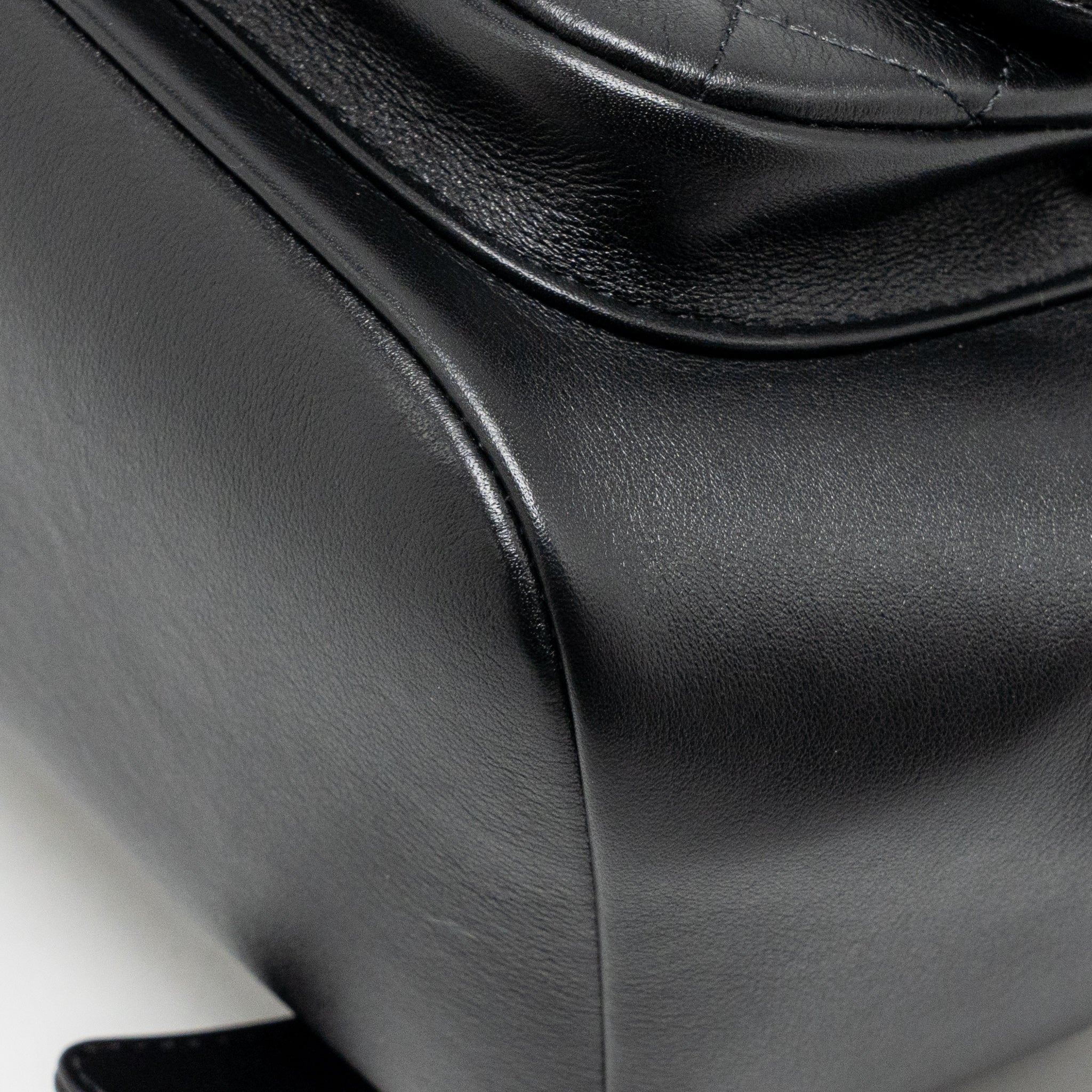 CHANEL MINI DUMA BACKPACK CALFSKIN BLACK LGHW (MICROCHIP)