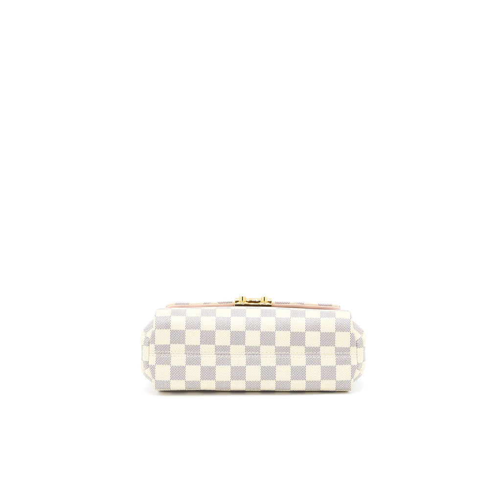 LOUIS VUITTON CROISETTE BAG DAMIER AZUR CANVAS GHW
